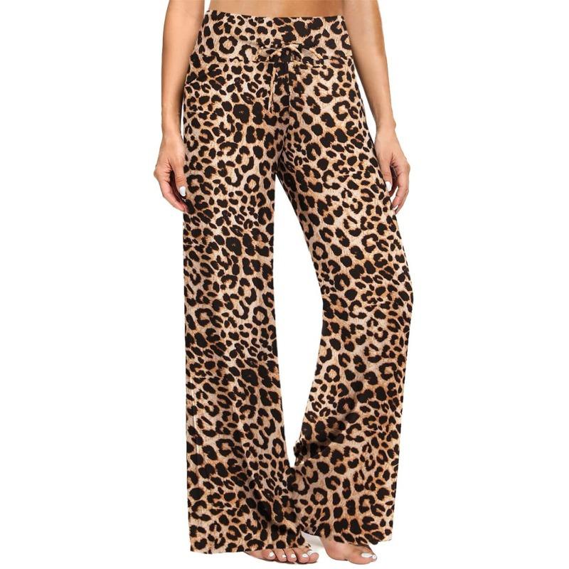 Skinny High-waisted Fitness Wide-leg Pants Zero-feeling Waist Drawstring Wide-leg Pants Fitness Sports Casual Trousers Women