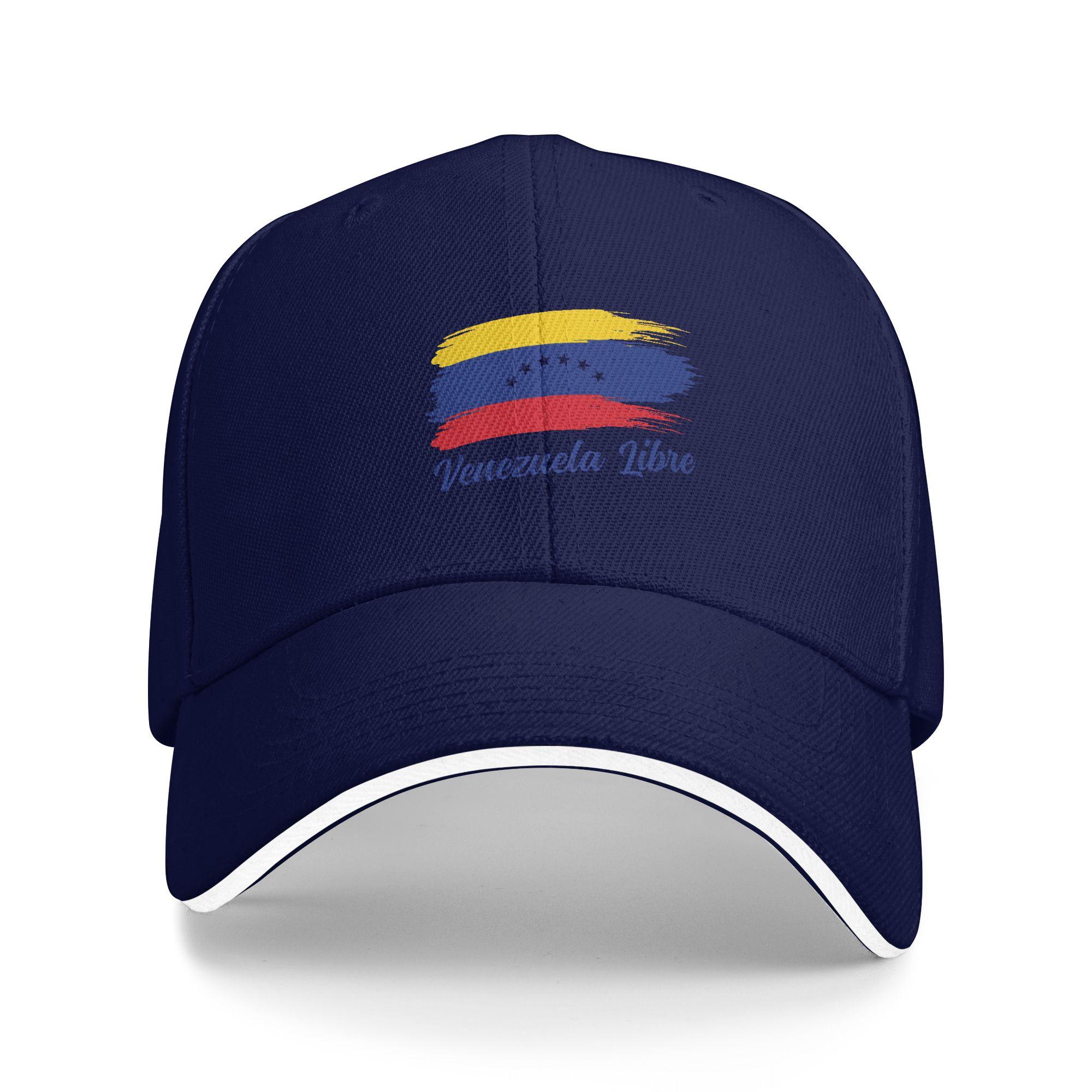 

Summer Venezuela Flag Baseball Cap Outdoor Sport Fashion Design Sun Hip Hop Hats Women Men Hot Sale Snapback Cap One Size темно-синього кольору
