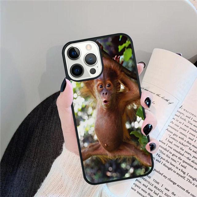 NEW ORANGUTAN monkey BABY Phone Case Cover For iPhone 17 Air 15 16 14 13 12 Pro Max 11 Pro Max Plus Coque Shell