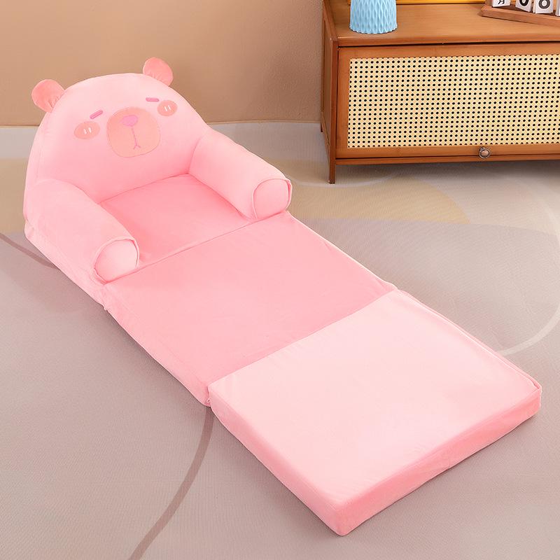 Canapea extensibilă triplă pentru copii cu desene animate - Scaun leneș drăguț și confortabil pentru grădiniță