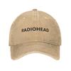 Classic Radioheads Baseball Caps Unisex Distressed Denim Washed Snapback Cap Outdoor All Seasons Travel Soft Hats Cap