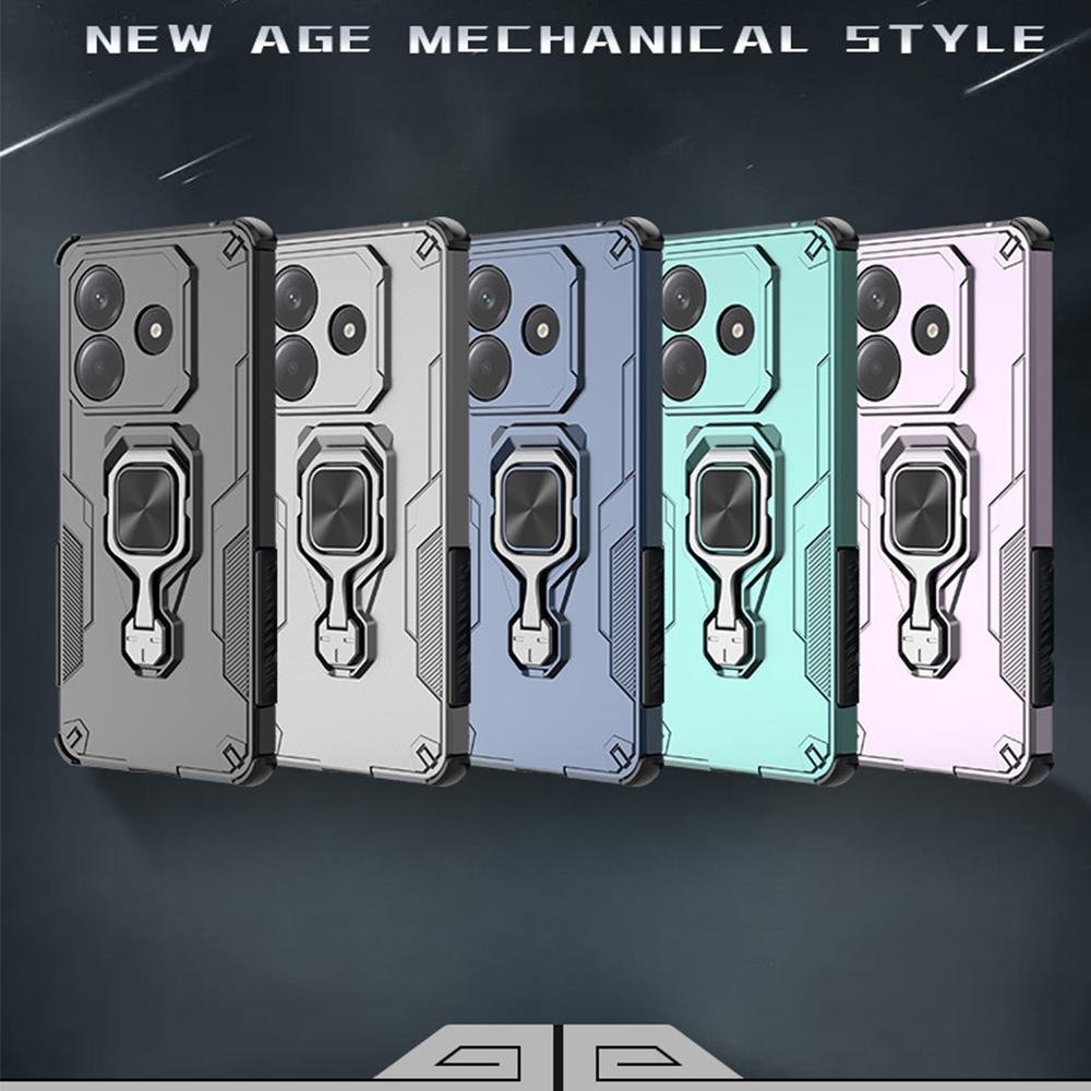 Finger Ring Rotating Kickstand Magnetic Cover For Xiaomi Redmi Note 14 Pro Plus 5G A4 A5 Turbo 4 14C Shockproof Armor Phone Case