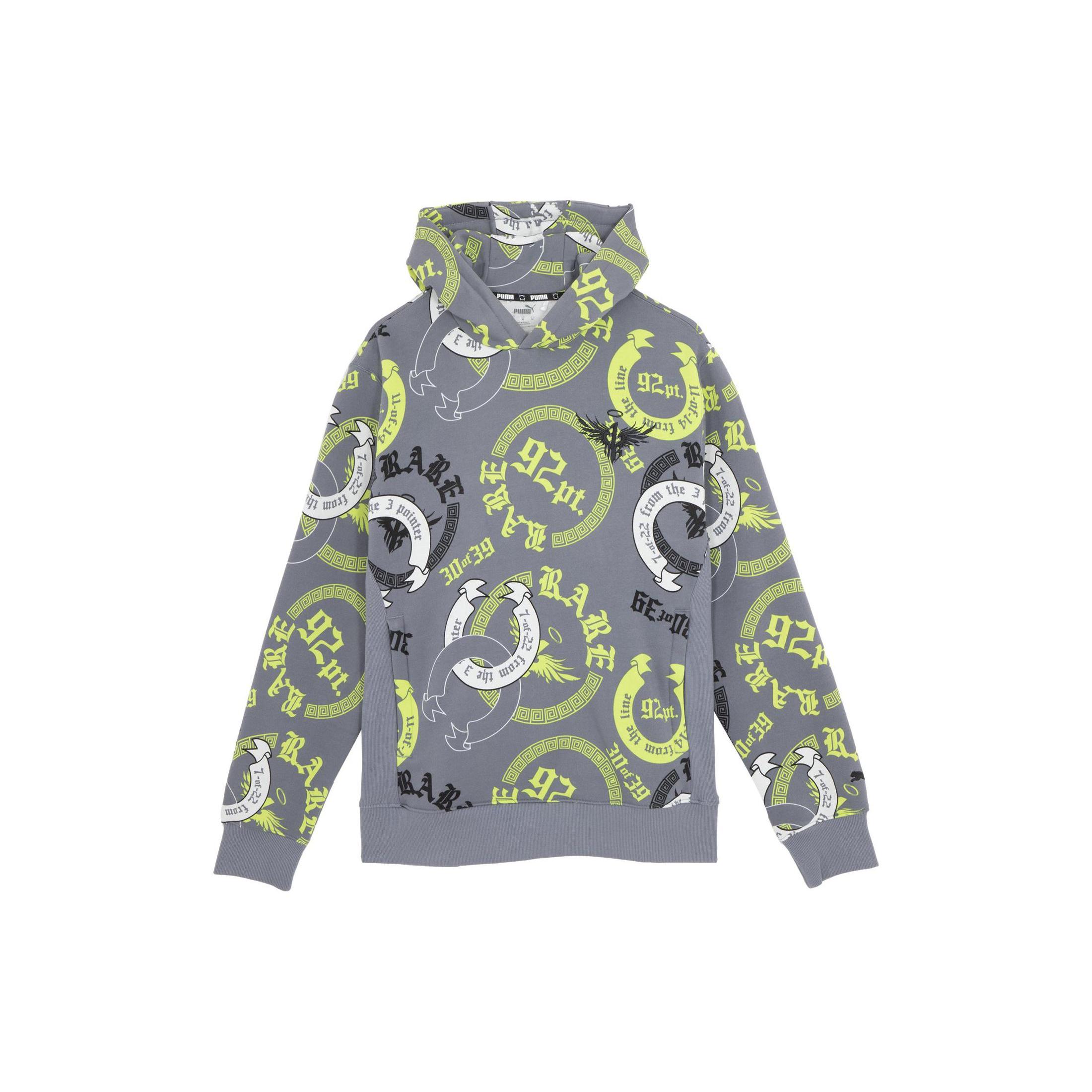 

New PUMA x LAMELO Collaboration CHINO HILLS HOODIE Sweatshirt Men s Gray 625129-01 M