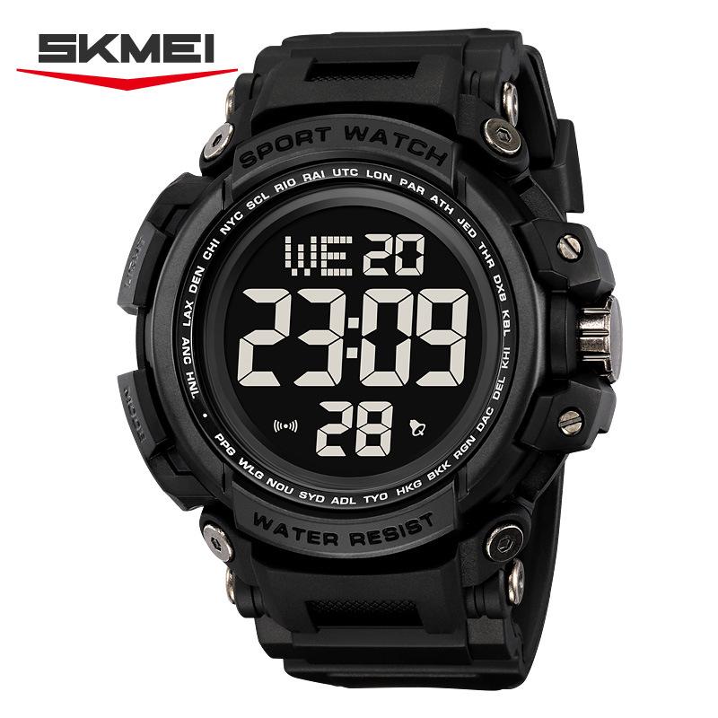 Large Dial Electronic Watch Outdoor Sports Student Watch Multifunctional Waterproof Electronic Watch