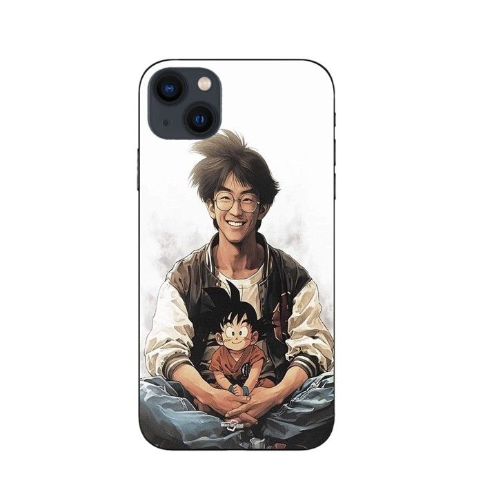 Handyhülle - Maniacase - Iphone 13 mini - Akira Toriyama Goku - Silikon - Weich schwarz
