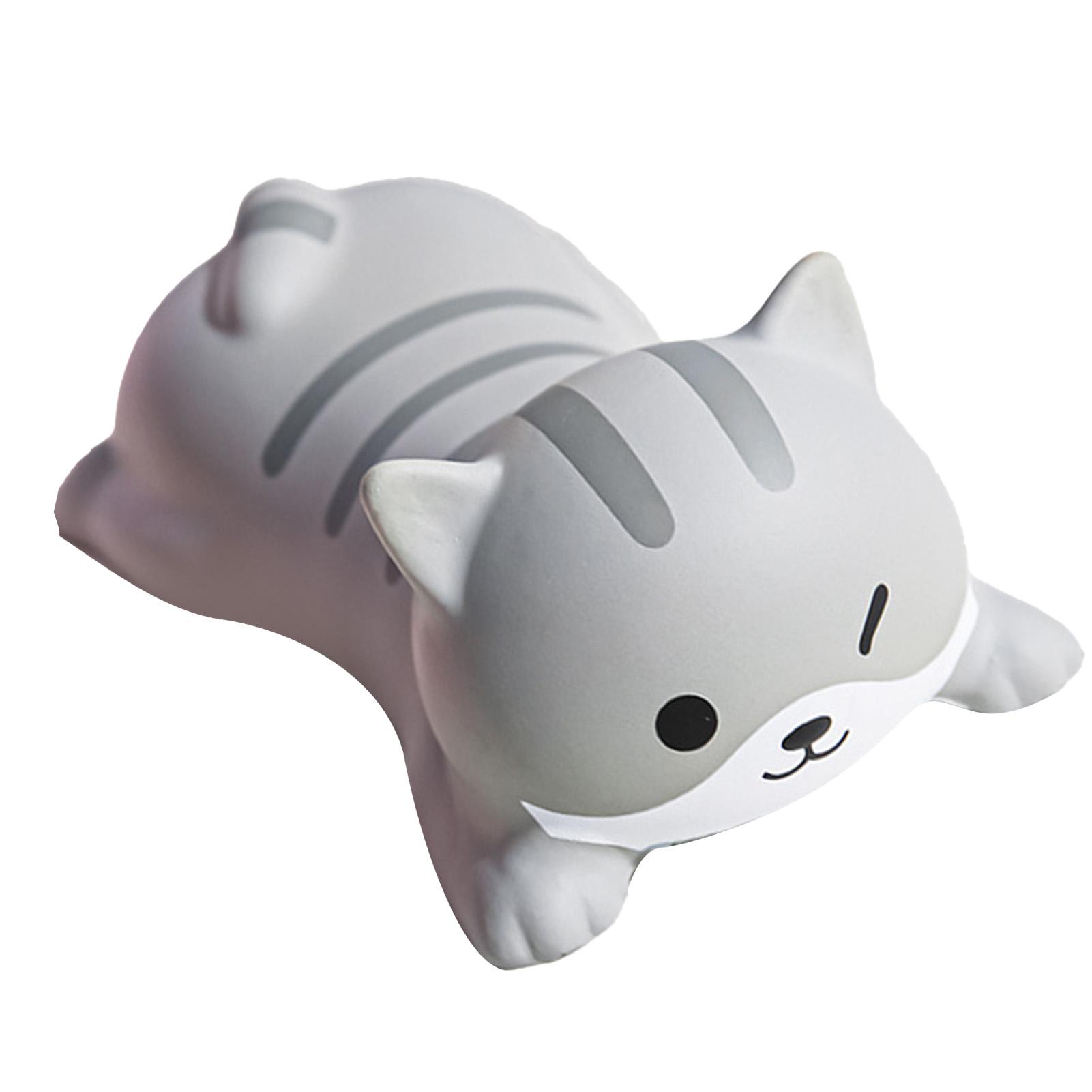 

Mouse Wrist Rest Cute Cartoon Animal Comfortable Ergonomic Decompression Wrist Support Pad for Home Office Grey Cat