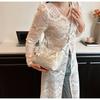 Hand Carrying New Chinese Style Bag Women's 2024 Summer Fashion Embroidered Pea Bag Niche Luxury Simple Crossbody Women's Bag