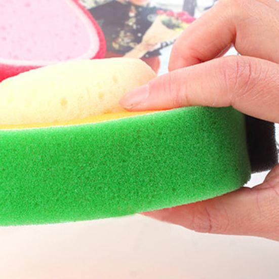 Fruit Shape Strong Cleaning Water Absorbent Sponge Cloth Pan Dish Washing