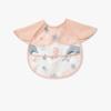 Cartoon Print Baby Bibs Oil Proof Drawing Apron Simple Feeding Bib  for 0-3 Years