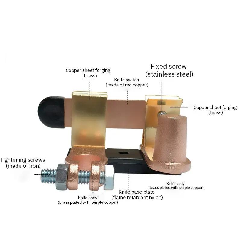 1PC SW017 Power Off Switch Knife Motorcycle Battery Leakage Protection Switch Modified Brass Switch Motorcycle Available