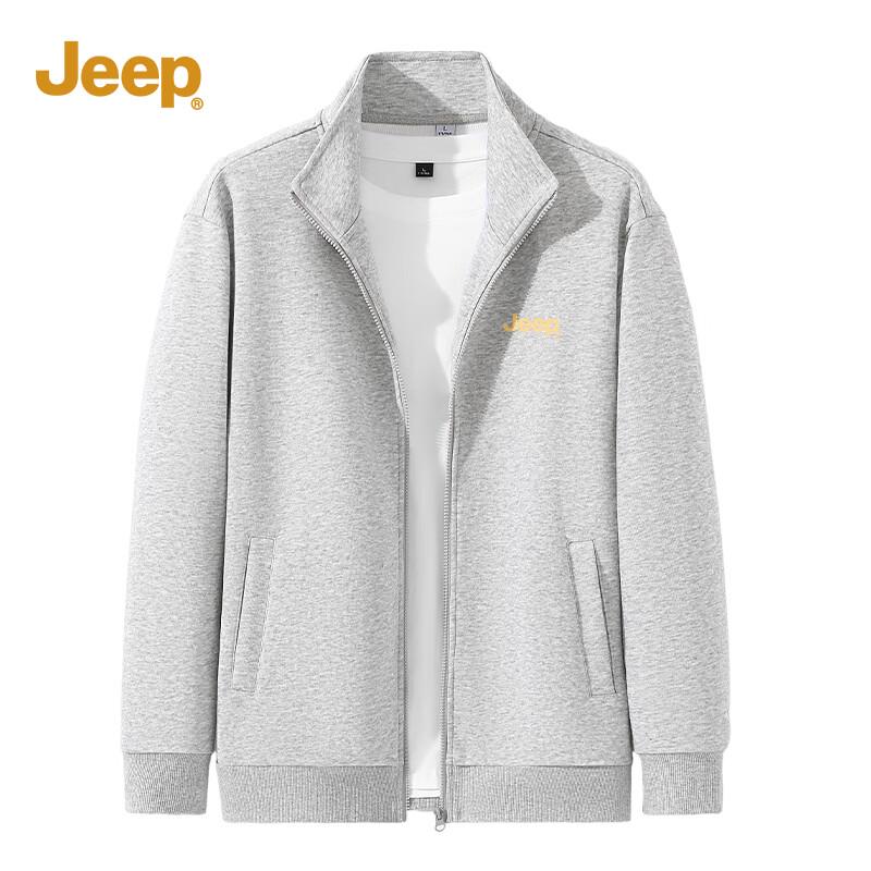 

Jeep Men s Casual Stand-Up Collar Zipper Jacket 2XL