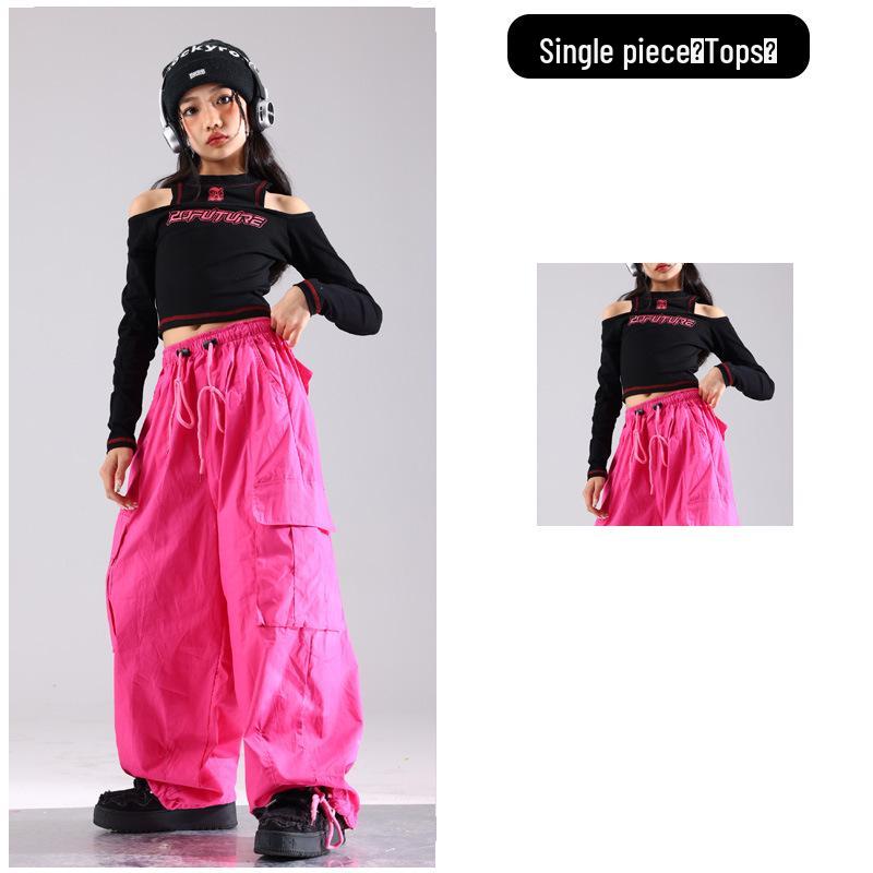 Trendiges Jazz-Tanzkostüm-Set für Mädchen für Auftritte und Laufstege