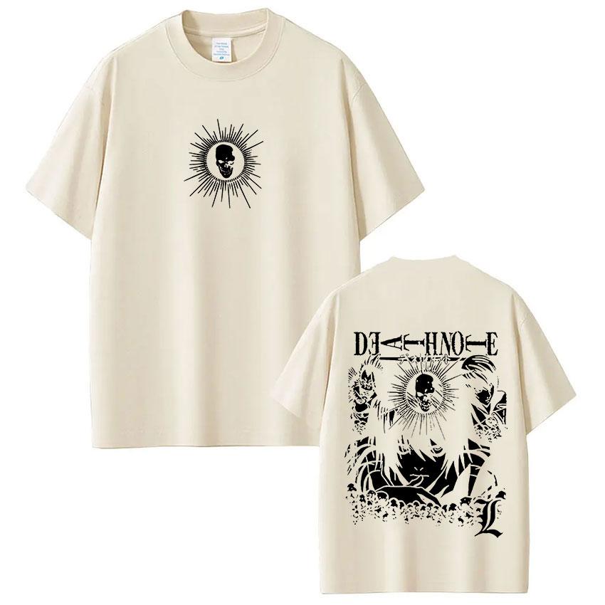 Anime Death Note Ryuk Yagami Light LLawliet Tshirts Unisexs Women Cotton Tee Shirt Fashion Short Sleeve Tops Streetwear Unisex