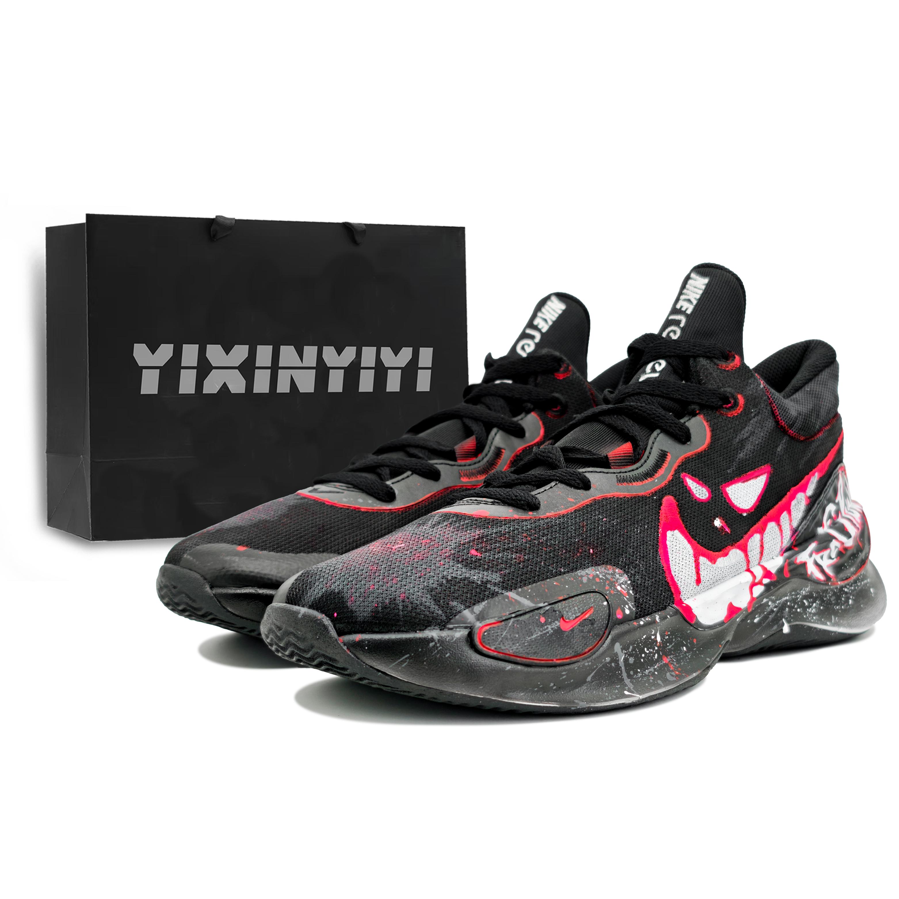 

Nike Renew Elevate 3 Cushioning Low top Basketball Shoes Unisex Black Red DD9304-500(Team16-LD) 44.5