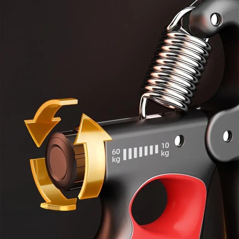 Adjustable grip trainer with mechanical counter-durable stainless steel hand clamp for muscle strengthening,rehabilitation and fitness training