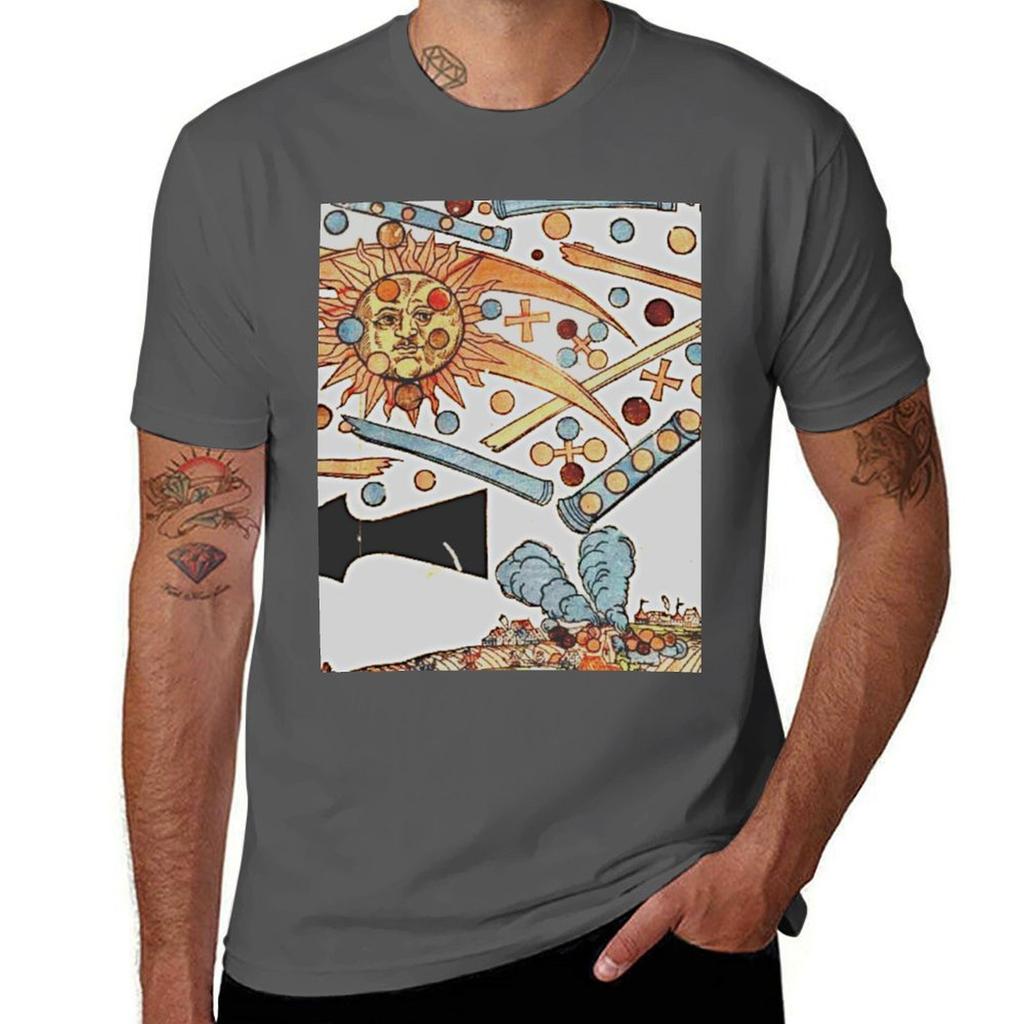 Celestial Phenounisexon Over Nuremberg Tshirt Outdoor Sports Short Sleeve Top