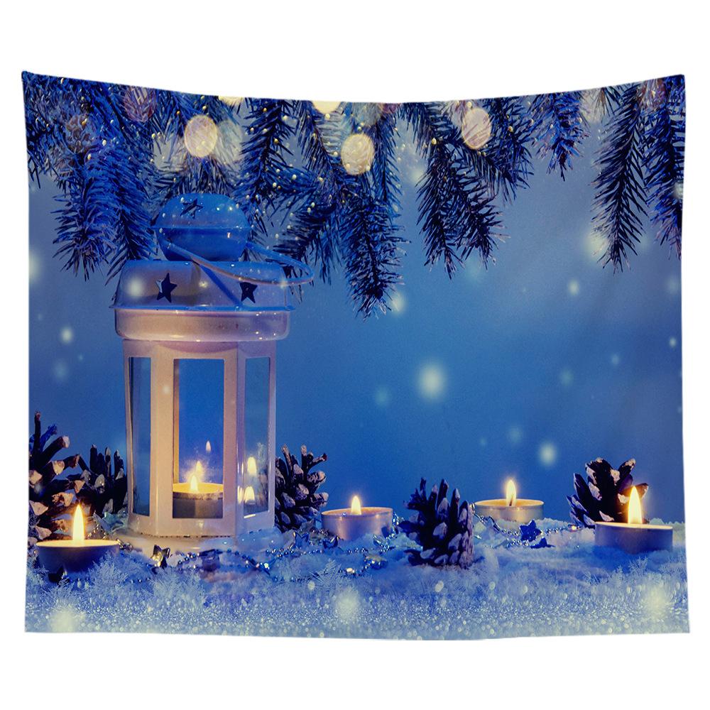 Christmas Tapestry Ice and Snow Cabin Scenery Cross-border Hanging Cloth Room Hanging Cloth Tapestry