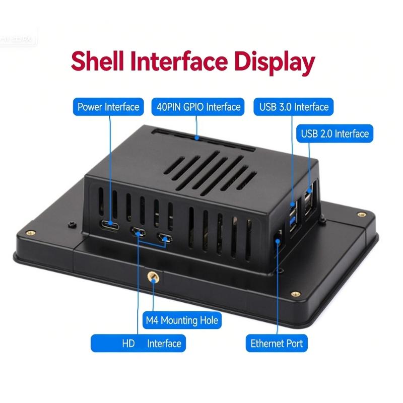 7inch Capacitive Touchable Display Protective Case 720x1280 Heat Dissipation Tripod Protective Case Replacement Accessories