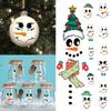 Wall sticker Christmas wall sticker emoji sticker cute cartoon snowman refrigerator sticker window sticker cup sticker wallpaper