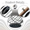Coffee Capsule Holder, Desktop Container for Cafes, Hotels, Large Capacity, Counter Decoration,
