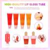 Handcraft Lip Gloss Kits Set with Accessories for Girl and Tweens Moisturizing Glitters Lip Kits for Creative Project