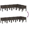 Plant Box with Legs Brown 160 x 120 x 42 cm PP
