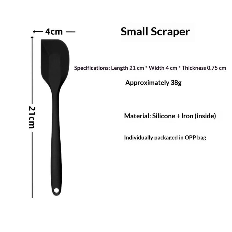 Baking Tools Silicone Scraper Stirring Cream Spatula Thickened All-in-One Large and Small High Temperature Resistant Set