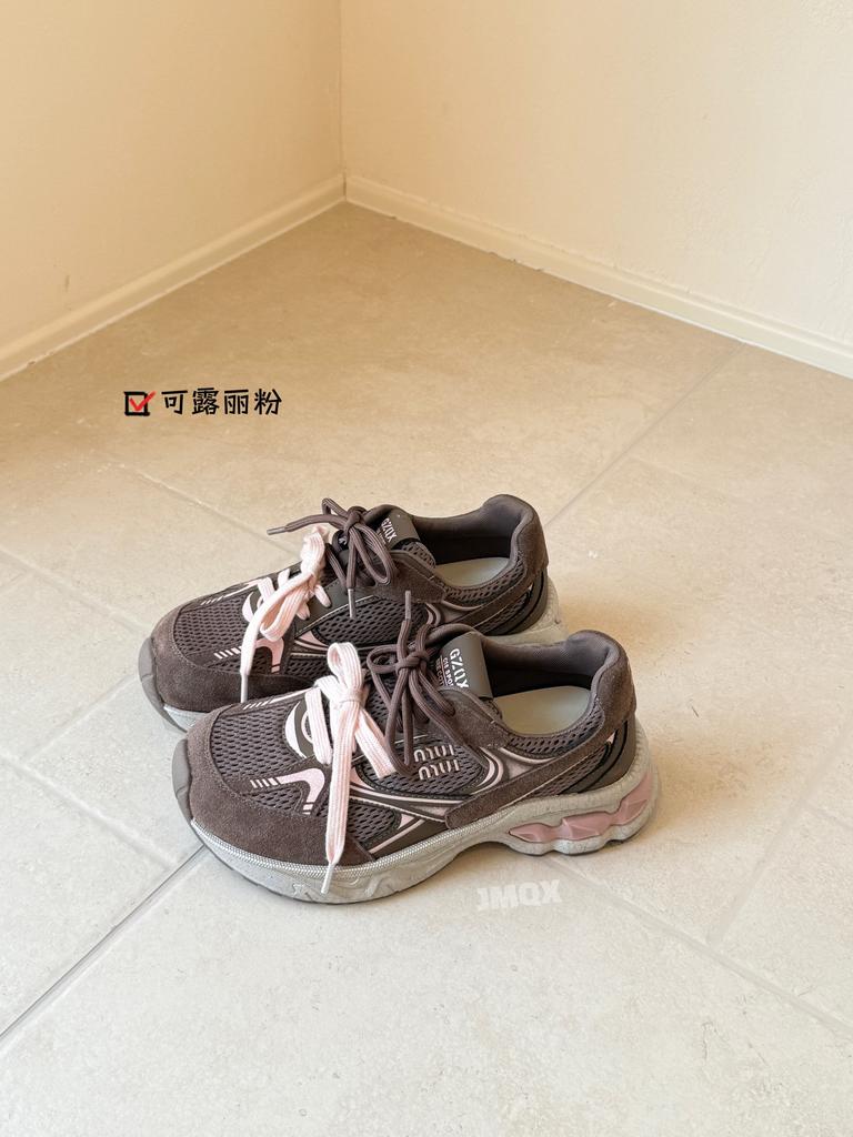 Leather platform German training shoes women's 2025 autumn new versatile outdoor mountaineering jogging sports Forrest Gump shoes