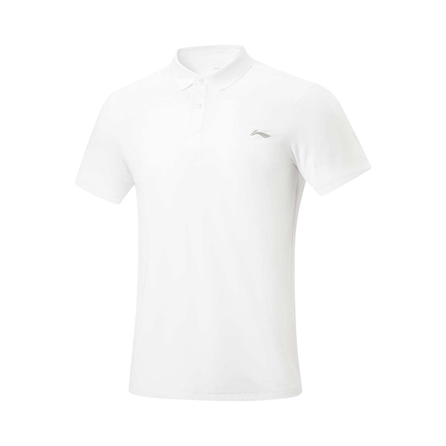 Li Ning Fitness Series UV Resistant Quick Dry Cool Polo Shirt Men tops APLW347-8 S