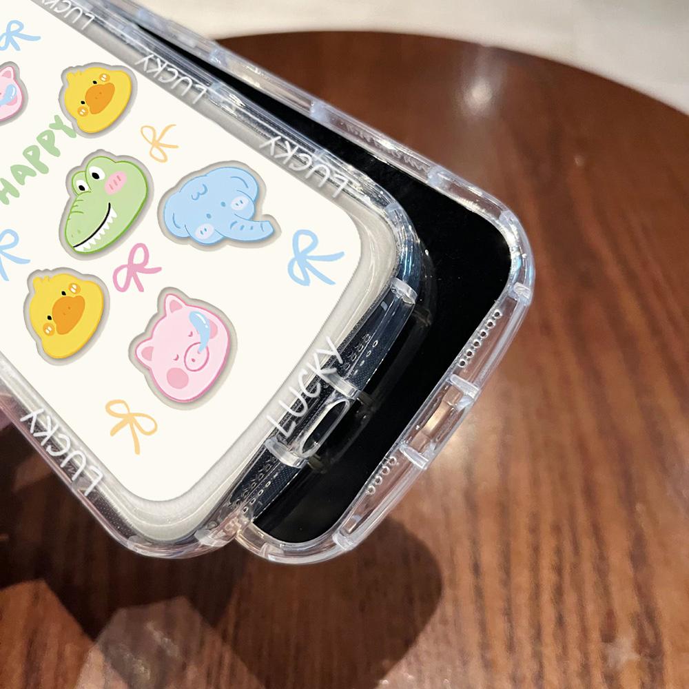 Mobile Phone Cases for iPhone 11 13 XR 15 Pro Max 12 14 Pro Max Case iPhone 16 7 Plus 8 Plus XS Max Cartoon Pattern Anti-drop Protection Shockproof