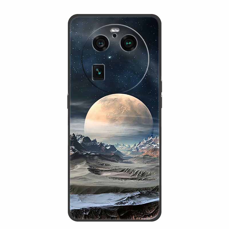 For Oppo Find X6 Pro Case Original Soft Silicone Shockproof Phone Back Cover Cases for Oppo Find X6 Pro 5G Cool Protector Shell
