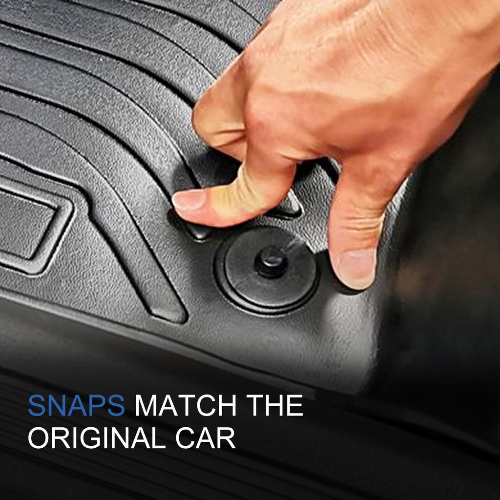 For Polestar 4 2023 2024 Car Floor Mats Cargo Liner Trunk Pad TPE 3D Foot Mat Waterproof All Weather BLACK