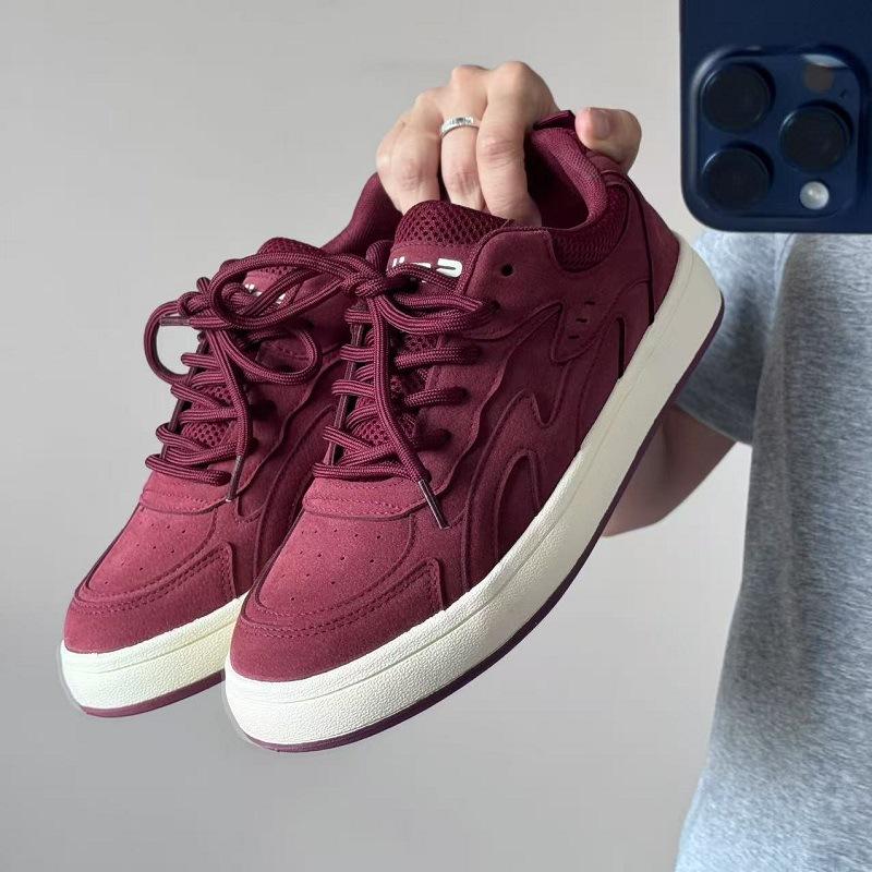 

2025 Spring and Autumn New Hong Kong Style Retro Casual Fashion Sports Increase Youth Bread Tide Board Shoes One 2025 44