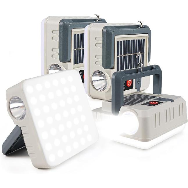 Portable Solar Power Lanterns 4 Pack, Lanterns for Power Outages, 5 Light Modes LED Camping Lights Lantern Flashlight, IPX4 Waterproof Tent Light for