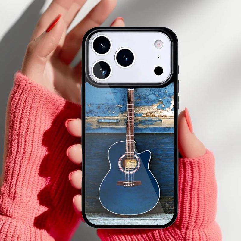 Musical Violin Guitar Phone Case for iPhone 17 Air 16e 15 14 13 Pro Max Back Cover for 12 11 Pro Coque