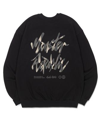 MONSTER REPUBLIC Stone Logo Beige Sweatshirt Black_8114