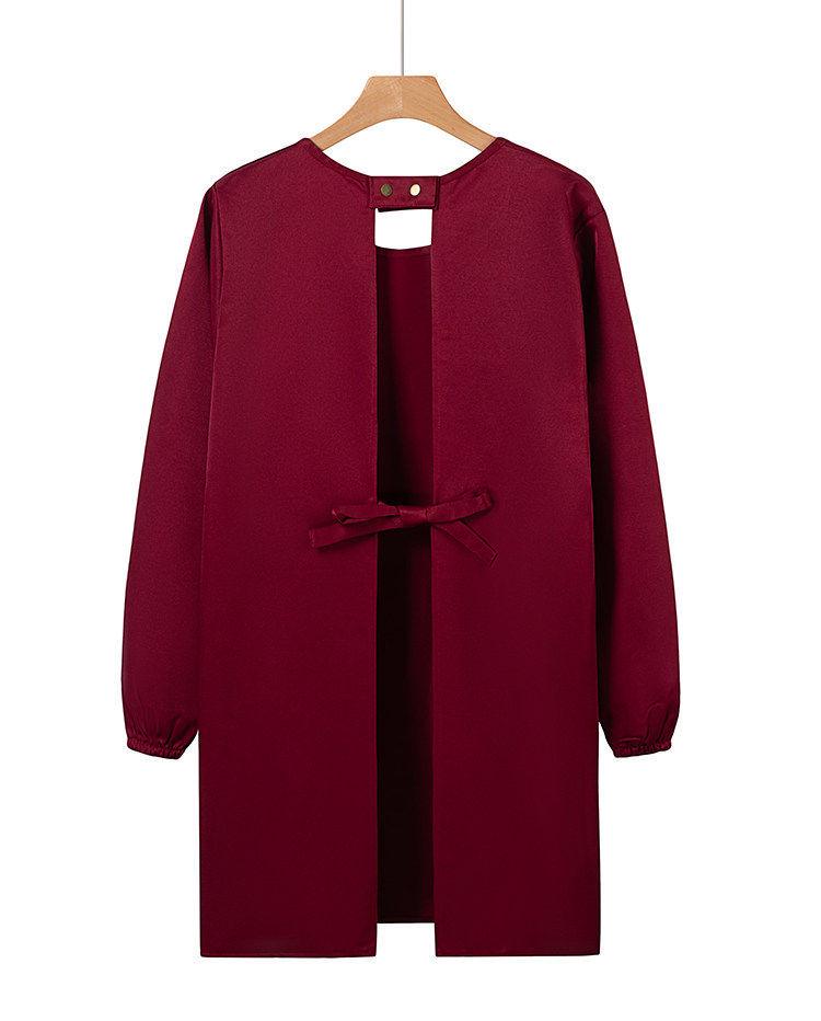 Waterproof Long Sleeve Catering Apron with Logo Print