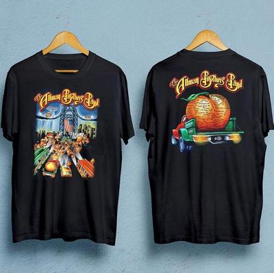 T-shirt unisexe noir double face The Allman Brothers Band