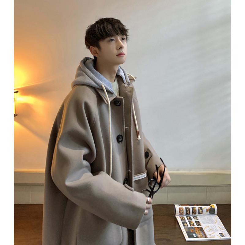 Unisex Over-the-Knee Wool Trench Coat - Mid-Length, Stylish High-End Winter Outerwear