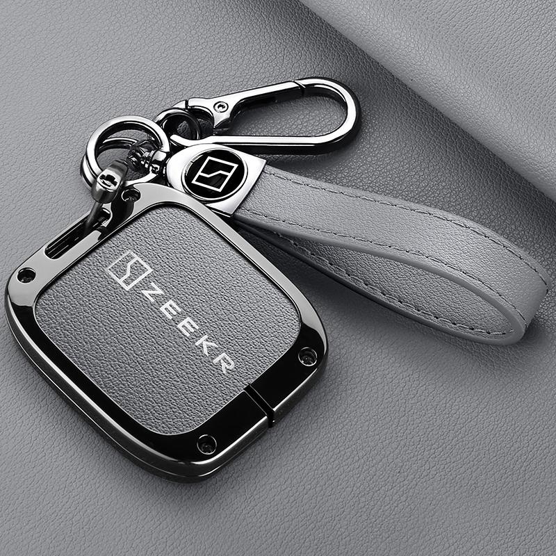 Car Smart Remote Key Case Cover Emblem Zinc Alloy Style Protection Shell For ZEEKR 7X 001 007 009 2024 2025 Keychain Accessories