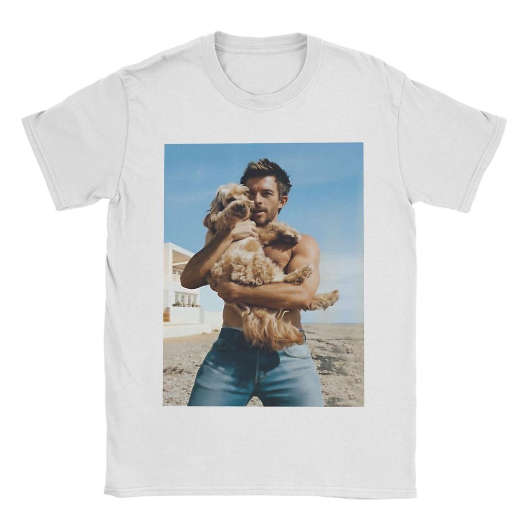 Vintage Pop English Jonathan Bailey Actor TShirt for Men Women Cotton T Shirts Short Sleeve Tee Shirt Plus Size Clothing