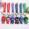 Unique Superhero Keychain Dark Version Featuring Captain America Hulk Batman Iron Man