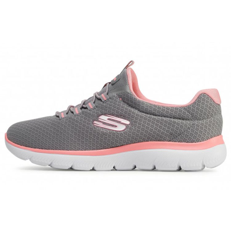 Skechers Summits Легкие Амортизирующие Спортивные Кроссовки Женские Серый Розовый 12980-GYPK 35