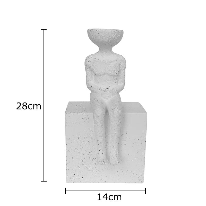 Abstract Figures Statue Ornaments Desk Decoration Creative Modern Crafts Ceramic Characters Sculpture Room Aesthetic Decor