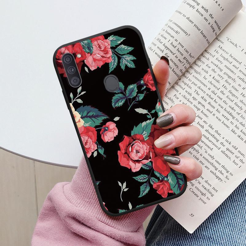 Soft Case For Samsung Galaxy A11 M11 Phone Cover Cute Flowers Butterfly Fundas TPU Coque For Samsung A11 A 11 M GalaxyA11 Bumper