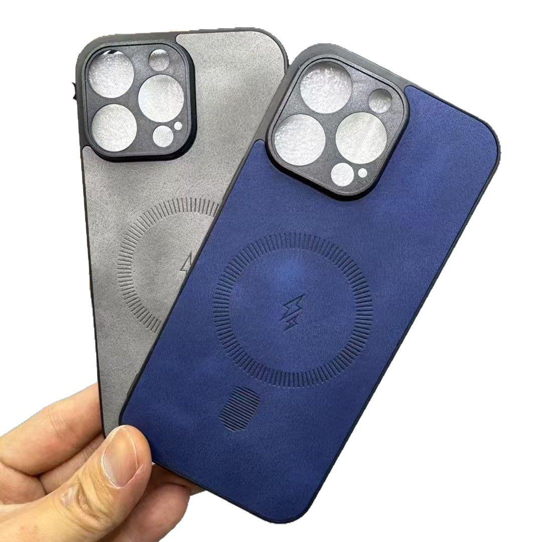 

Applicable To IPhone16promax Mobile Phone Case Lightning Magnetic Straight Edge Apple 15/14 Anti-fall Full Cover Protective Case Apple 16ProMax