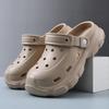 Hole shoes men eva summer wear thick-soled home indoor non-slip summer wear-resistant bag head cool slippers women