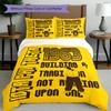 3pcs Duvet Cover Set (1*Duvet Cover + 2*Pillowcase, Without Core), Iota Phi Theta Print Bedding Set, Bedroom Decor, All‑Season, Birthday Gift