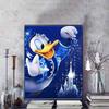 Disney Decorazioni Pittura Diamante 5D Fai da Te Paperino Castello Magico Illustrazione Tema Ricamo Diamante Strass Punto Croce Set Fatto a Mano