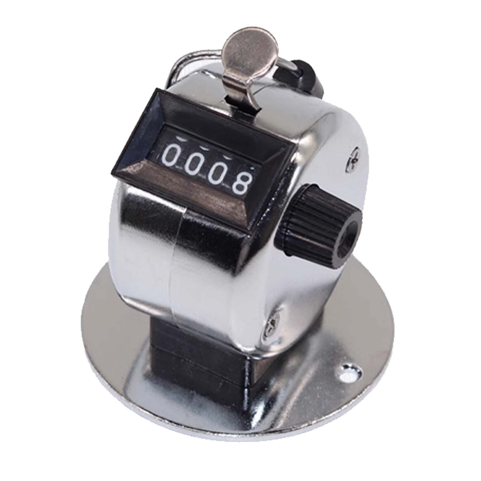 

4 Digit Number Metal Manual Tally Counter, Pressing Mechanical Counters Clickers Pitch Counter for Coaching, Fishing, Golf China Mainland